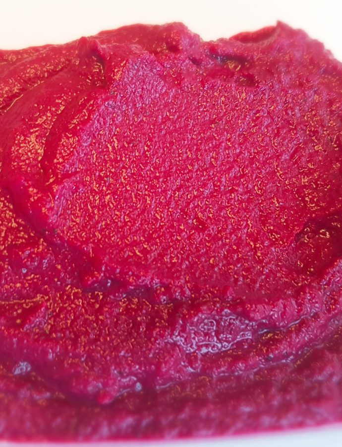 Red beetroot puree